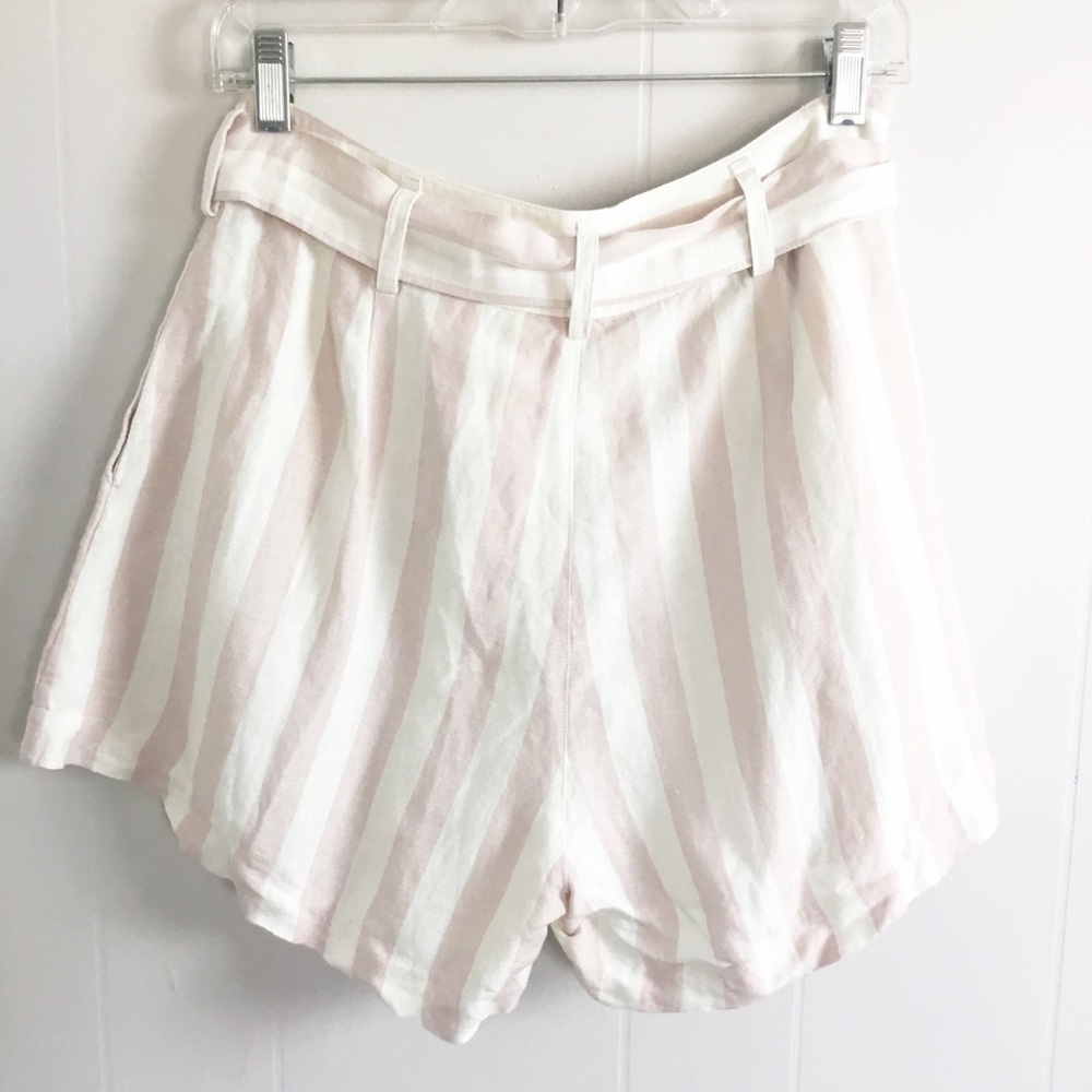 Rails Katy Stripes Shorts Size M New Pink & White - Picture 4 of 8